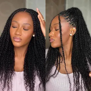 Natural Black Afro kinky Bulk Hair Extensions For Braiding Dreadlock Human Hair 50g/1pack Natural Black Machine Made Feather Crochet Human Hair Body Wave Bulk Human Braiding Hair for Boho Braids Natural Texture Can be dyed and ironed