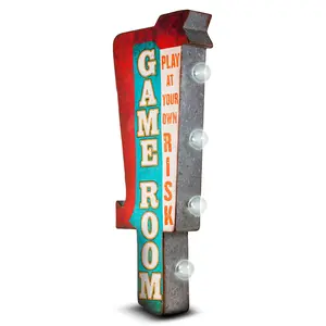 Game Room Double-Sided Vintage Inspired Marquee 25" LED Sign