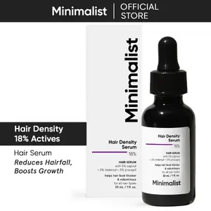 Minimalist Hair Density 18% Actives Serum for Hair Fall Control With Capixyl, Redensyl, Anagain, Procapil & Baicapil | For Women & Men | 1 Fl Oz/30 ml