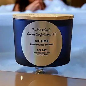 The Wick Chic's Candle Comfort Zone, LLC scented soy wax candle ME TIME