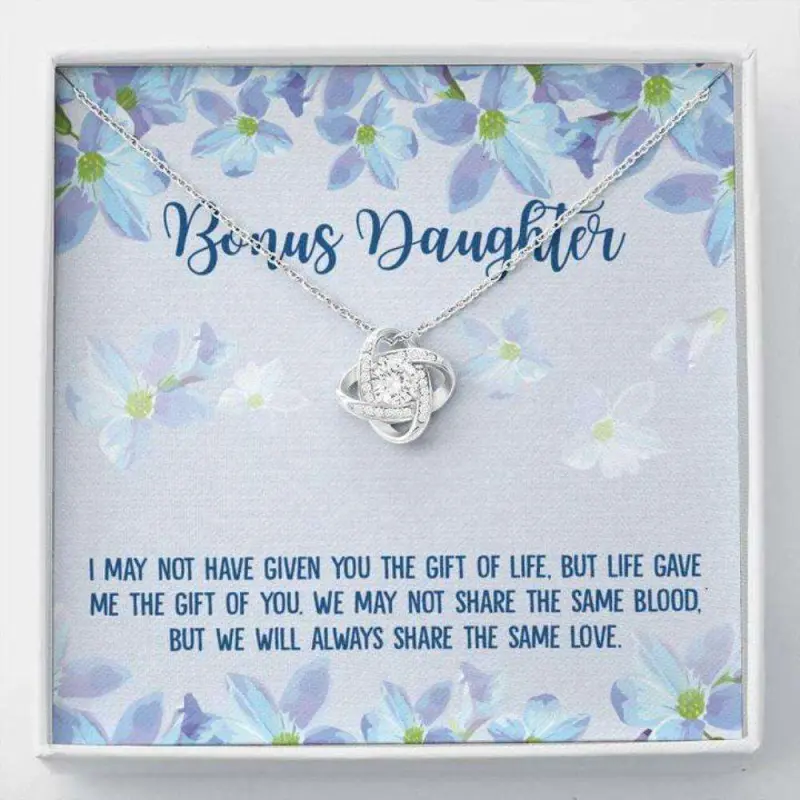 Stepdaughter Necklace, Bonus Daughter Stepdaughter Unbiological Daughter Gift, Beautiful Necklace for Daughter - Perfect Gift for Birthdays, Holidays, or Special Occasions