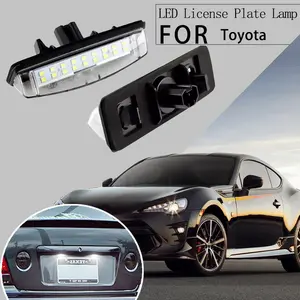 💡🚗 2Pcs LED License Plate Lights Fits Toyota Camry/Aurion/Avensis Verso/Echo/Prius Lexus IS200/IS300/LS430/GS300/ES300/RX300 ✅ 6000K White 12V 3W CANBUS Error Free