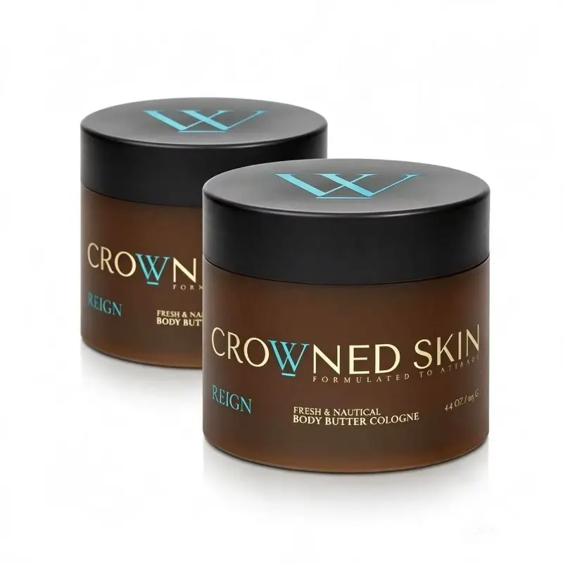 【Buy 1 Get 1 Free】2PCS Crowned Skin Reign Cologned Body Butter | Fresh & Nautical Scent | Moisturizing | All-Day Fragrance | 5oz | Nourishing | Jojoba | Pepper