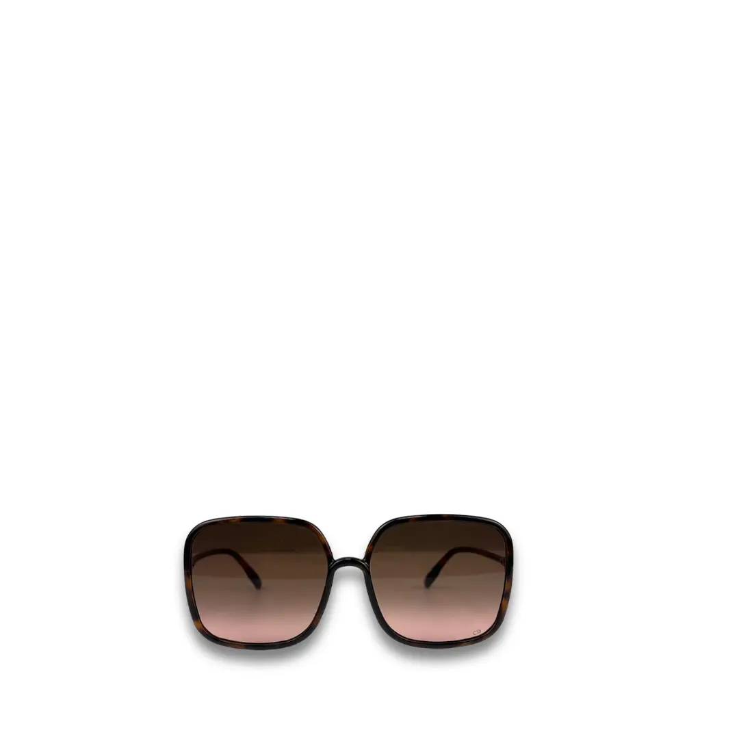 Pre-owned Dior Brown Oversized Square Sunglasses