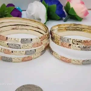 seven set of  bracelets with ELEPHANT Sclrs  Gold-plated