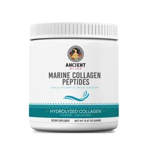Ancient Bliss Wild-Caught Marine Fish Collagen Peptides Powder Flavorless Gluten-Free Amino Acid Supplement for Skin 15.87 oz - Healthcare