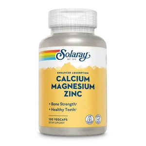 Solaray Calcium-Magnesium-Zinc Dietary Supplement, Essential Minerals for Wellness & Healthy Teeth Nutrition Support
