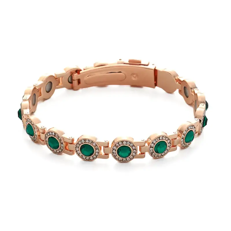 Women's Exquisite Magnetic Costume Bracelet - Adjustable Female Jewelry with Secure Clasp, High-Quality Multi-Facet Crystal-Inspired Inlays, Valentine's Day Gift Item, Bracelet Bangle, Elegant, Magnetic Bracelet