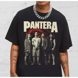 Dark Aesthetic Style Pantera Band Tee Gift for Fans T Shirt