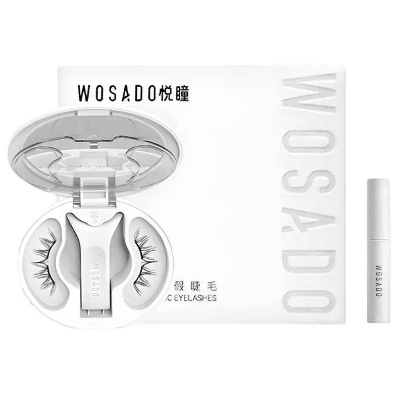 WOSADO Soft Magnetic Adsorption False Eyelashes, #Feather Black, Fox【2.0NEW】(with Eyelash Styling Gel0.07oz. WOSADO Soft Magnetic Adsorption False Eyelashes, #Feather Black, Fox【2.0NEW】(with Eyelash Styling Gel0.07oz.