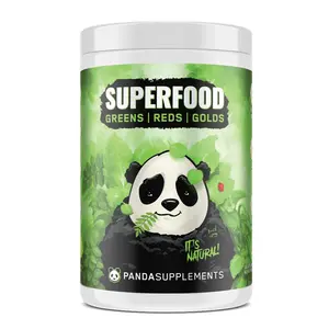 Panda Supps SUPERFOOD Greens & Reds Powder (Green Pineapple Flavor) - 30 servings