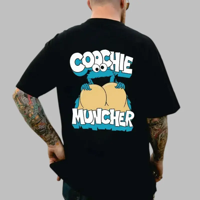 NSFW, dark humor Shirt, Coochie Muncher Printed Men's T-shirt
