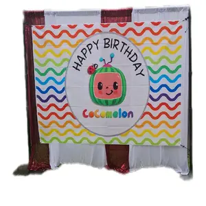 Kids Banner Party Banner ,Design for Kids Birthday Parties 5x6