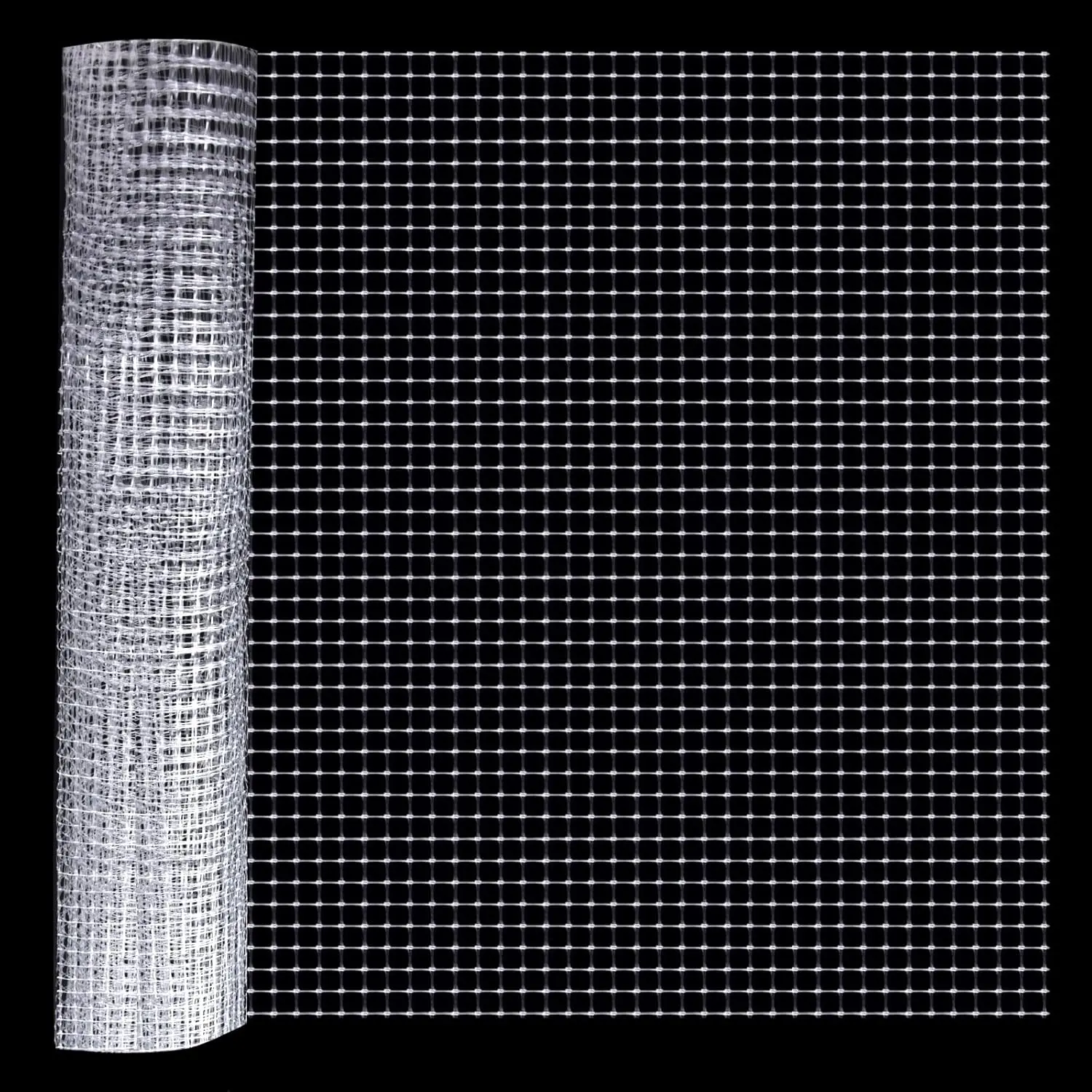 Clear Fish Tank mesh Netting Material Aquarium mesh lid Transparent Plastic Aquarium top Cover Screen Hood net(5.12  X 3.37 )