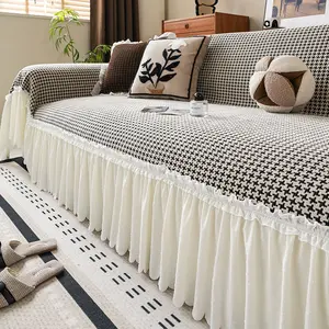 Chic Chenille Sofa Coverlet, Sofa Slipcover, All-Season Pet-Friendly Design, Full Armrest Protection, Suitable for Single to Multi-Seater Sofas