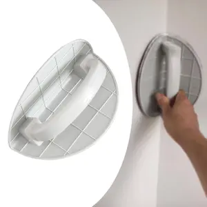 Self Adhesive Half Circle Sanding Pad Holder Durable Plastic Drywall Corner Sander Ergonomic Tool for Woodworking DIY Projects