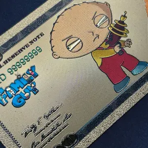 Collectible Stewie Gold Foil Novelty Print