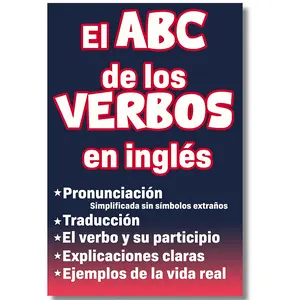 El abc de los verbos en inglés: Libro para aprender ingles para adultos principiantes con pronunciación, traducción y palabras escenciales para los ... para aprender Ingles Max) (Spanish Edition)
