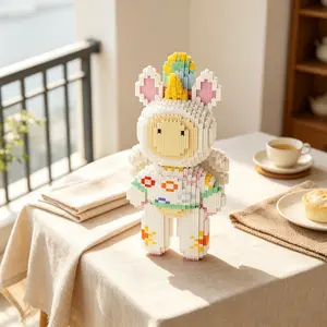 Unicorn Angel Cute Horse 3D Puzzle Building Block Decor, Perfect for Home Office Party Decor, Ideal Gift for Holidays, Handmade Craft
