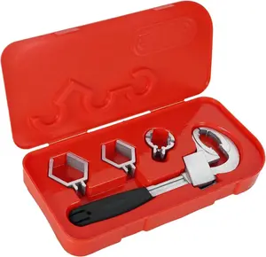 Multi Functional Sink Wrench Adjustable Double Headed Universal Pipe Wrench for Water Pipe Maintenance & Connecting Pipes/Faucets