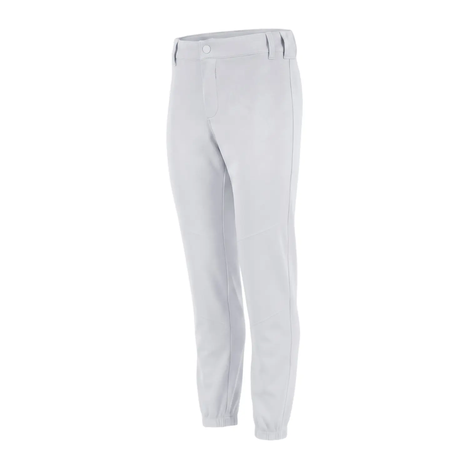 Penveer Pull-Up Youth Baseball Pants, Quarter Open Fly Boys Baseball Pants with Durable Snap & Elastic Bottom, T Ball Pants - (White) Sports Jogger Sweatpants Tracksuit Outfit