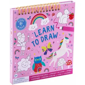 Rainbow Fairy Learn to Draw Sketchbook for 3 Ages and Up, 7.28-inch Length, Learning Materials