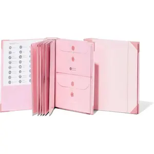 1-Pack Document Organizer Folio,lmportant Document Organizer Folio Folders with Labels Life Binder lmportant Documents for Bills Checks Birth Certificates Home Important File Organizer Storage Bag organizador dedocumentos