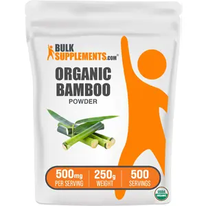 BulkSupplements - Organic Bamboo Powder - Digestive Support - Antioxidant - 100g-1kg - 500mg per Serving