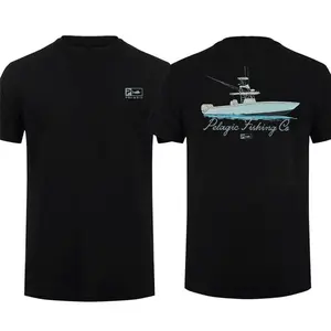Pelagic Fishing Co. Boat T-Shirt, Vintage Offshore Fishing Graphic Tee, Soft Cotton Shirt for Fishing Lovers, Outdoor Lifestyle Apparel for Men & Women