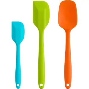 Spatula Set - Rubber Spatula - 600F Heat Resistant Baking Spoon & Spatulas (Multicolor)