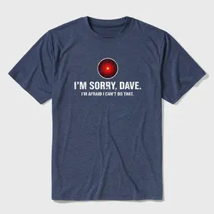 HAL Sorry Dave Quote Ultra Soft Heather Tee