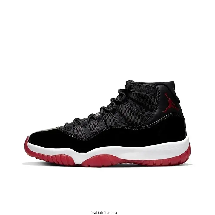 Black Patent Leather Retro High‑Top Basketball Sneakers, Red Jumpman Logo, White Midsole, Bright Red Outsole, Classic Vintage Street‑Style Shoes for Men Women