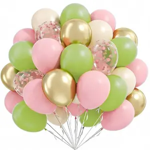45-Piece Birthday Balloon Set, Matte, Macaron, Sparkly, Metallic, Perfect for Parties, Weddings, Birthdays