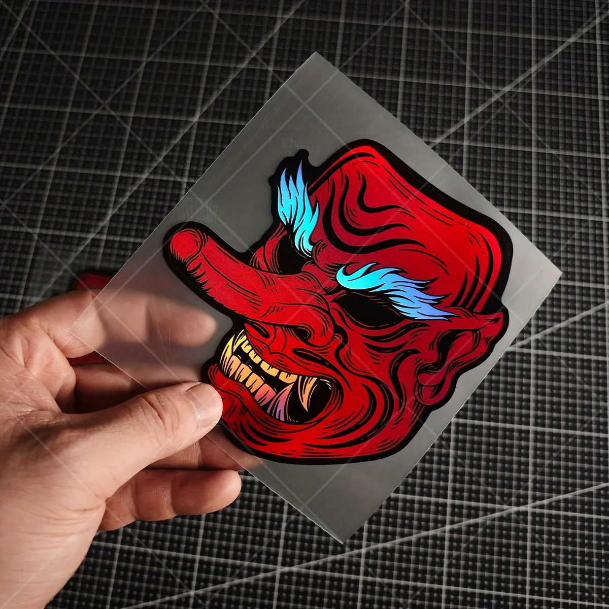 1PC Tengu premium vinyl sticker - mythological mask, god art, horror Japanese JDM theme Automotive Decals, Decals Stickers, Decal For Cars, Universal Car Sticker for cars, motorcycles, laptops and skateboards