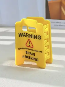 Funny Overstimulated Caution Sign Hair Claw Clip, Unique Design for Women & Girls, Perfect Accessory for Daily Use, Do Not Disturb Hair Clips, Hair Clip Set, Hair Claws Set