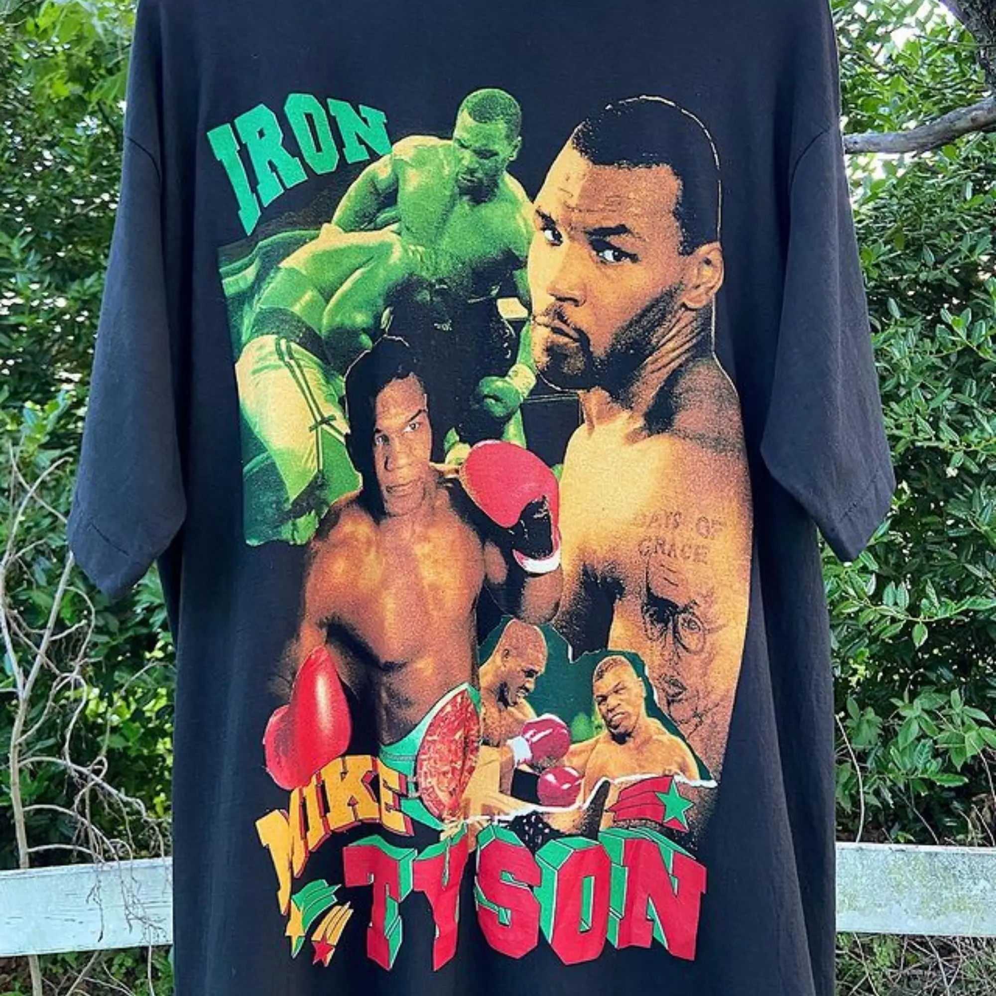 Vintage 1997 Mike Tyson Double Sided Rap Tee, Iron Mike, WBC
