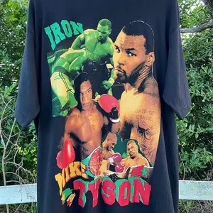 Vintage 1997 Mike Tyson Double Sided Rap Tee, Iron Mike, WBC Champion, Boxing Shirt, Wrestling Tee Streetwear T-Shirt Casual Crewneck
