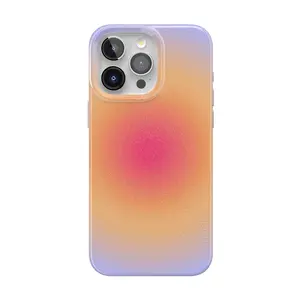 Casely iPhone 15 Pro Case | Aura | Rainbow Sunset Halo | Compatible with MagSafe | Classic Ultra Thin Design