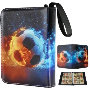 Football 9 Pocket Card Binder - 990 Pocket Sport Card Binder with 55 Removable Double-Sided Sleeves, Trading Card Album Collector, Trading Card Binder for Football, Baseball, Basketball, Hockey Cards