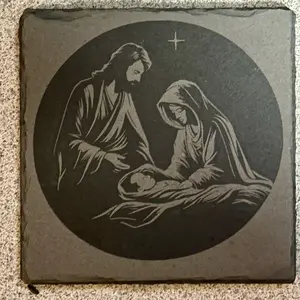 Slate Holiday Coasters - Perfect for the Holiday Season - Tableware christmas Engraved