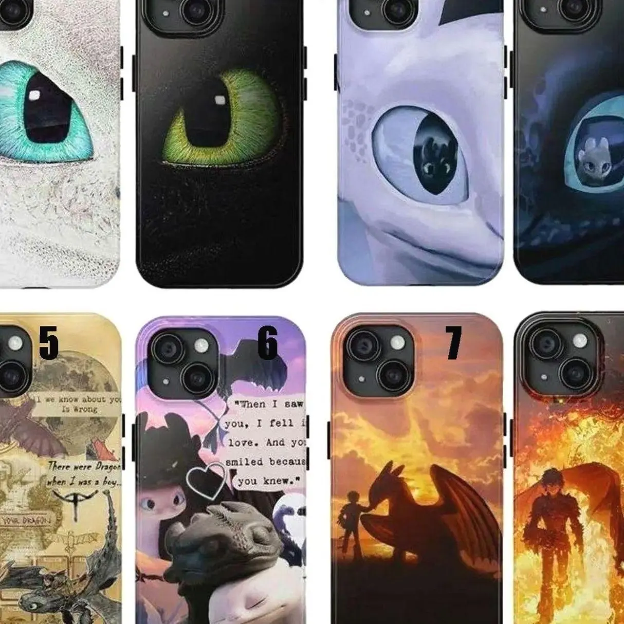 How To Train Your Dragon 2025 Phone Case, HTTYD Cinematic iPhone Cover Compatible with iPhone X, 11, 12, 13, 14, 15, 16 Plus Pro Promax