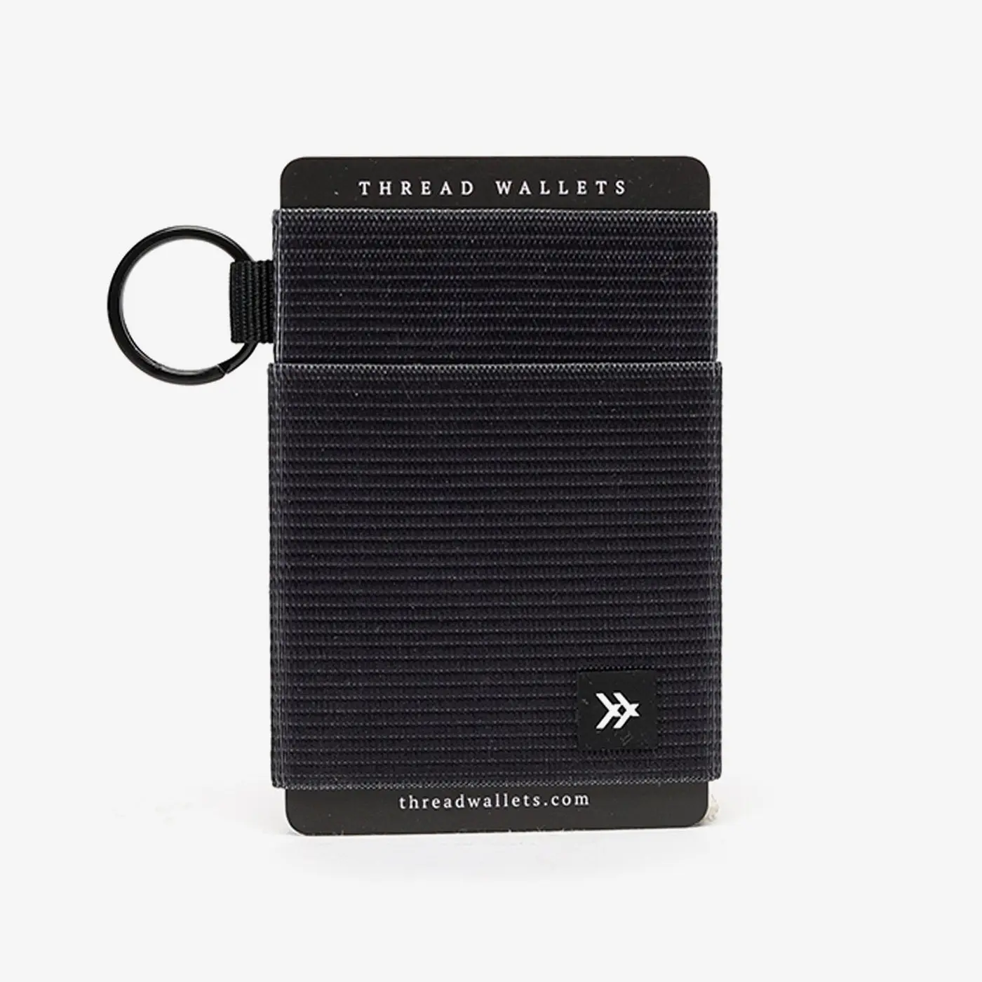 Thread Wallets Black Elastic Wallet