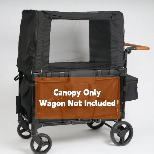 Wagon Stroller Weather Shield for Wonderfold W4 Luxe Elite, Sun shade Cover With Mesh Mosquito Net, Protect from Rain Wind Dust, Compact Design(Wagon Not Included)