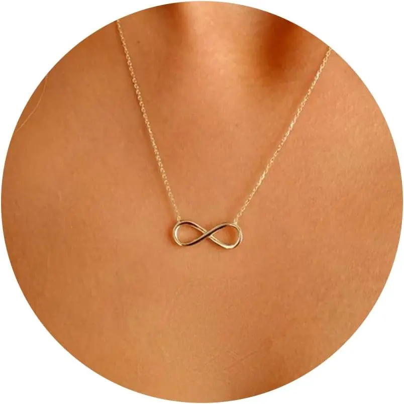 Gold Necklace for Women-k Gold Plated Infinity Necklace Star Of David Necklace Evil Eye Cross Pendants Heart Dainty Gold Necklace For Women