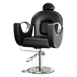 Garvee Reclining Barber Chair, 360° Swivel Hydraulic Styling Chair with Heavy Duty Hydraulic Pump for Hair Stylist Barbershop Home Spa Shampoo, Black