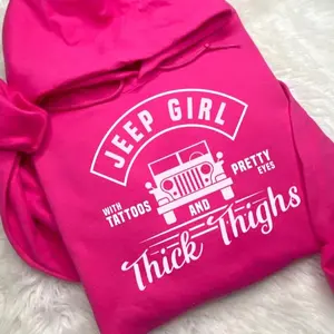 Jeep Girl Hooded Sweatshirt Sweatshirt, Hoodie, Comfort Colors