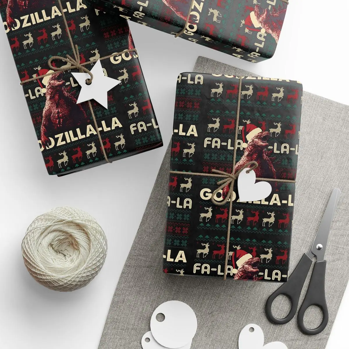 Funny Monster Wrapping Paper – Godzilla Party Gift Paper for Birthday, Christmas, and Holidays - Themed Gift Paper for Pop Culture Lovers, Wrapping Paper trend