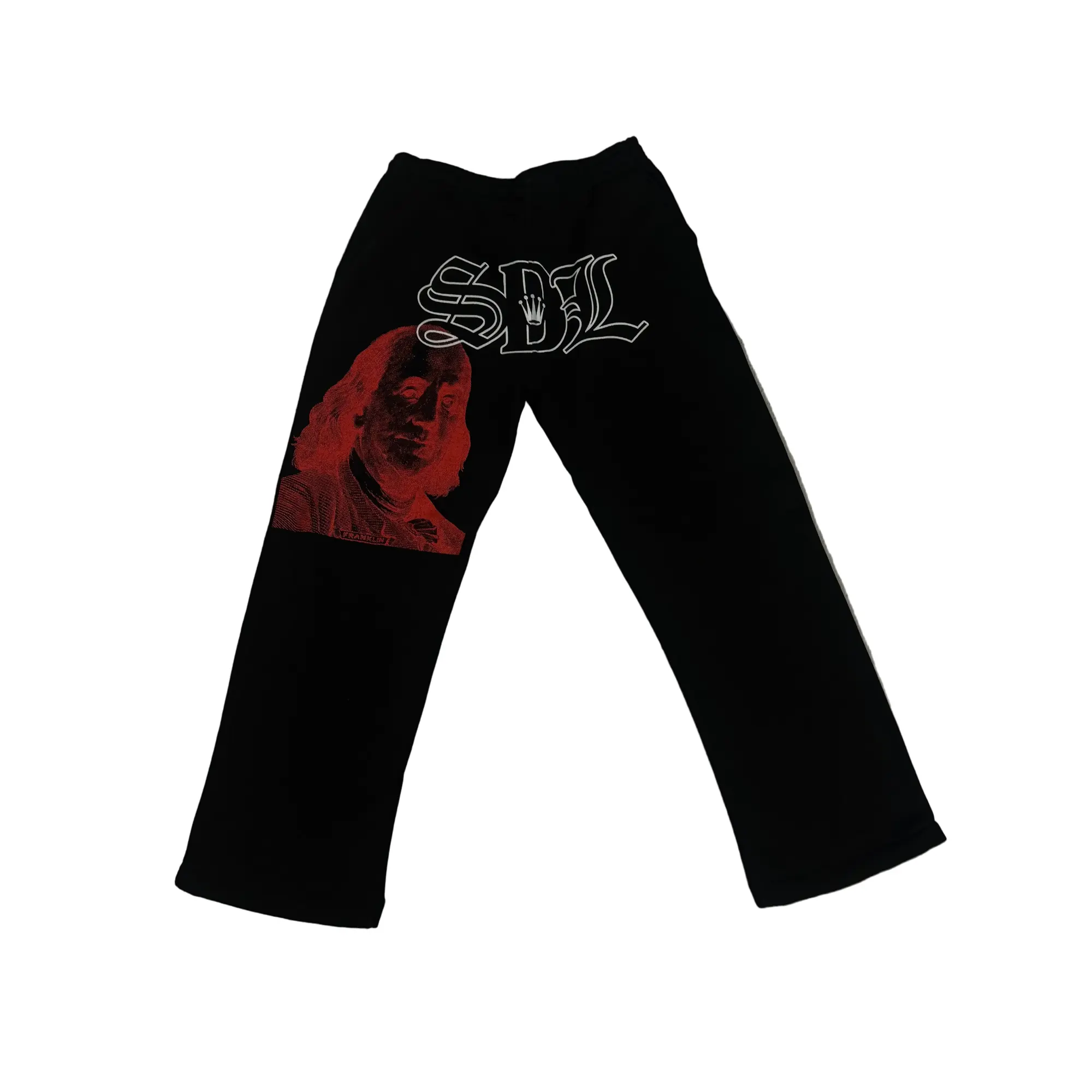 Men's S-DL Red Black Sweatpants, Streetwear Hip Hop Pants, Trendy For Outdoor Wear Daily Wear, Designer Clothing, Gift for him, Gift for her, Birthday's gift