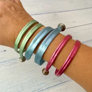 Knitting Needle Bangle Bracelet