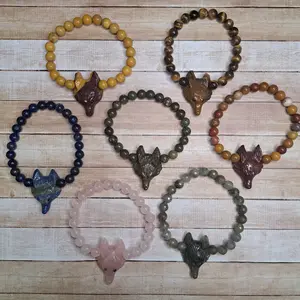 Crystal Wolf Bracelet